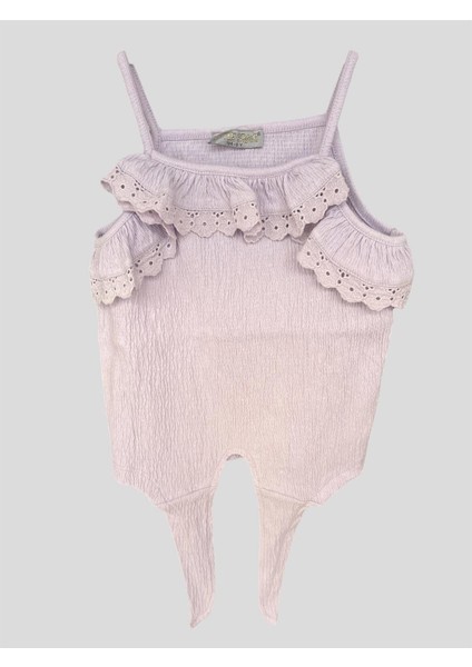 Kız Çocuk Askılı Bluz