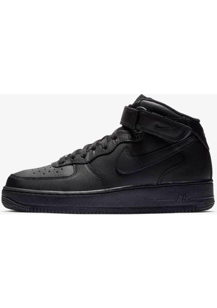 Air Force 1 Mid Erkek Siyah Günlük Ayakkabı