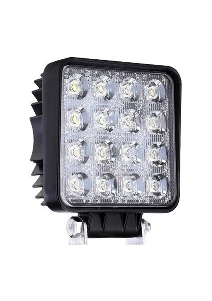 2 Adet 16 Ledli Off Road Sis Farı Çalışma Lambası 12 Volt