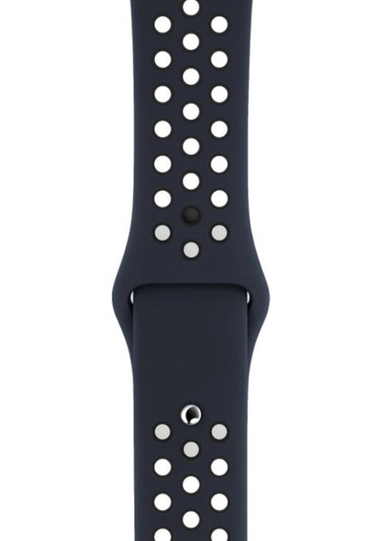 Apple Watch 38-40 mm Silikon Kayış - Siyah/gri