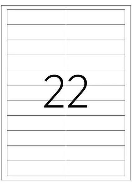 Laser Etiket Kod 2320 x 90MM x 25MM