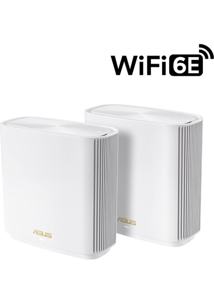 Zenwifi Et8 AX6600 Wireless Tri-Band Gigabit Mesh Wi-Fi System (2-Pack, White)