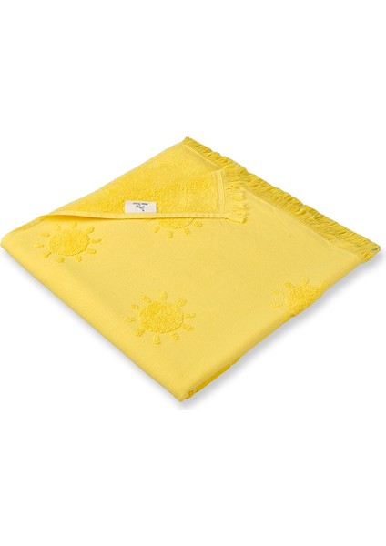 Sun Sarı Plaj Havlusu, %60 Bambu, %40 Pamuk, 70*150 cm