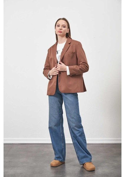 Blazer Ceket Kahve