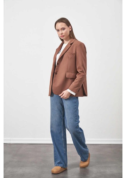 Blazer Ceket Kahve