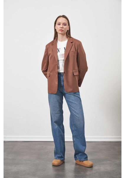 Blazer Ceket Kahve
