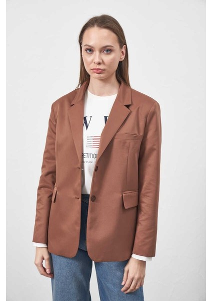 Blazer Ceket Kahve