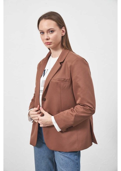Blazer Ceket Kahve