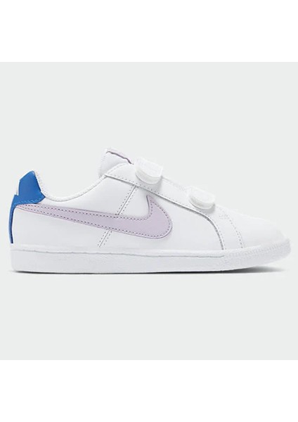 Court Royale Leather Sneaker Hakiki Deri Bantlı Çırtlı Çocuk Spor Ayakkabı Beyaz
