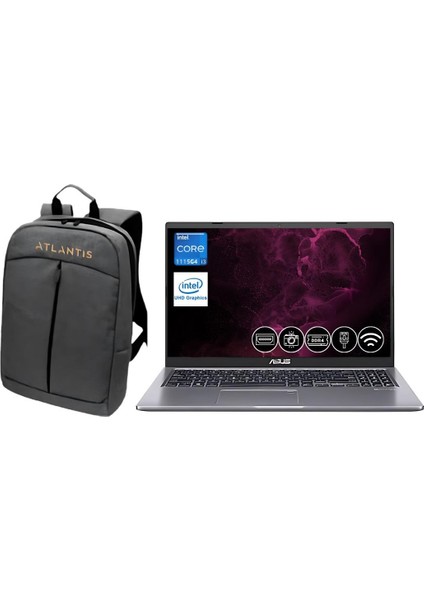 X515  Intel Core I3 1115G4 16GB  256GB M.2 SSD   X515EA-EJ3902 ATL51 W11PRO 15.6'' Notebook +Çanta