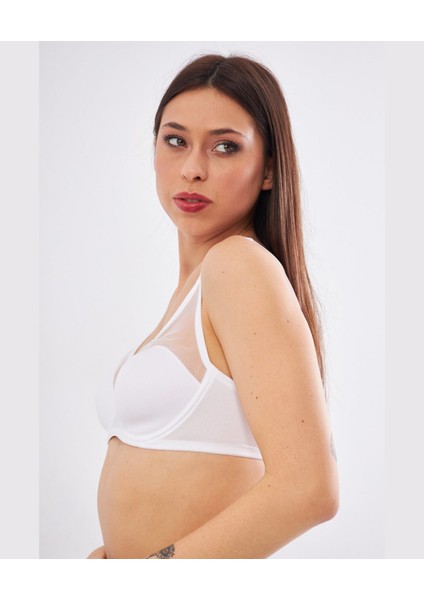 Le Jardin Linda Tül Detaylı Toparlayıcı Ince Soft Cup Sütyen (B-C Cup) -9200 indirimleri