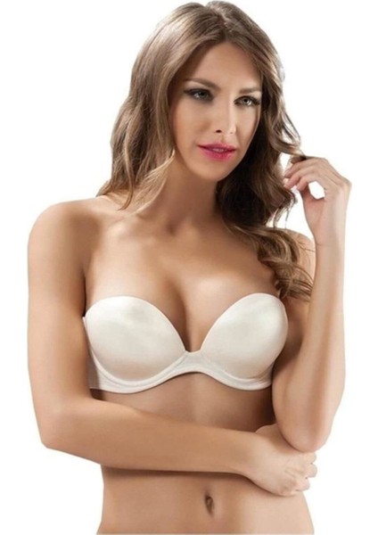 Le Jardin Blanche Double Push-Up Silikonlu Askılı/askısız Sütyen -7036