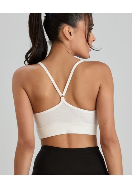Aurafit Fitilli U Yaka Ip Askılı Basic Büstiyer/croptop - 9027 indirimleri