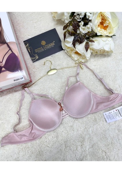 Le Jardin Monica Göğsü Şeritli Mikro Push-Up Arkası Ip Detaylı Sütyen - 7008