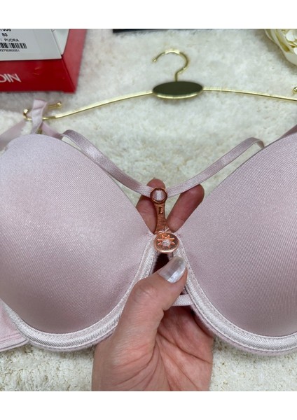 Le Jardin Monica Göğsü Şeritli Mikro Push-Up Arkası Ip Detaylı Sütyen - 7008 fırsatları