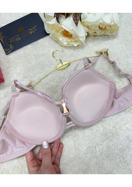 Le Jardin Monica Göğsü Şeritli Mikro Push-Up Arkası Ip Detaylı Sütyen - 7008 indirimleri