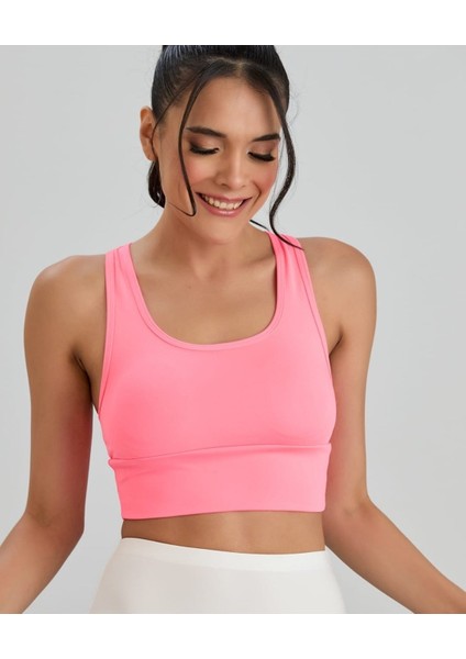 Aurafit Arkası Halter Kesim U Yaka Spor SÜTYENI/BÜSTIYER/CROPTOP-9041