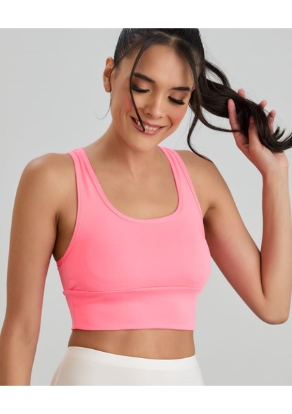 Aurafit Arkası Halter Kesim U Yaka Spor SÜTYENI/BÜSTIYER/CROPTOP-9041