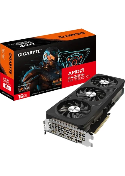 Gıgabyte Radeon Rx 7600 Xt Gamıng Oc 16G Gddr6 128BIT Fsr 3 Amd Ekran Kartı