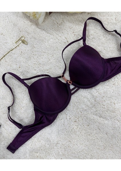 Le Jardin Monica Göğsü Şeritli Mikro Push-Up Arkası Ip Detaylı Sütyen - 7008