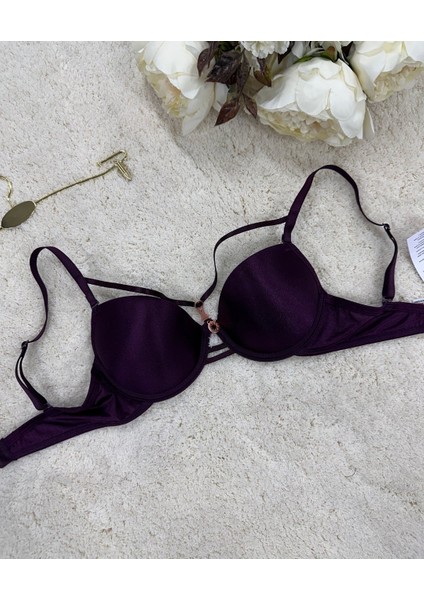 Le Jardin Monica Göğsü Şeritli Mikro Push-Up Arkası Ip Detaylı Sütyen - 7008 fiyatları
