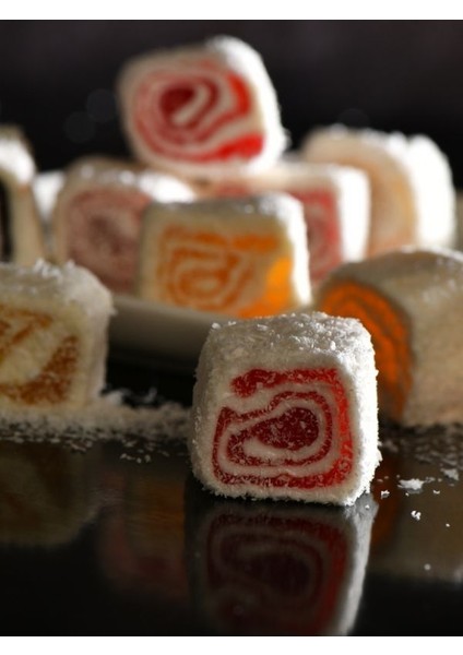 Glütensiz Çilekli Sarma Lokum 500 gr