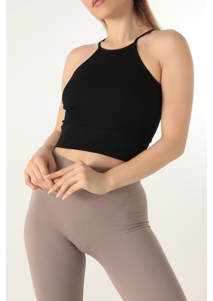 Seamless Örme Halter Yaka Büstiyer fırsatları