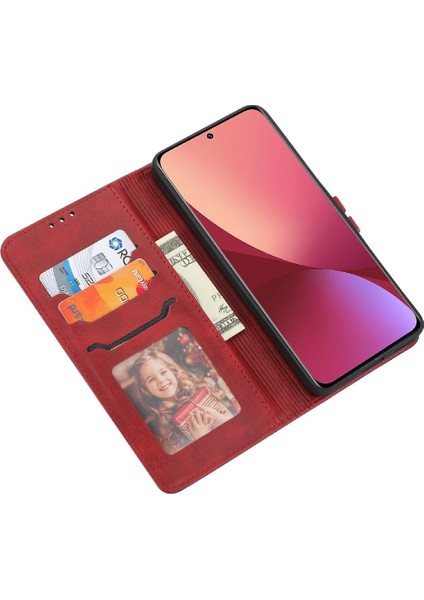 Cüzdan Durumda Xiaomi 12 Lite Için Kickstand Tüm Yuvarlak Koruma Manyetik (Yurt Dışından)