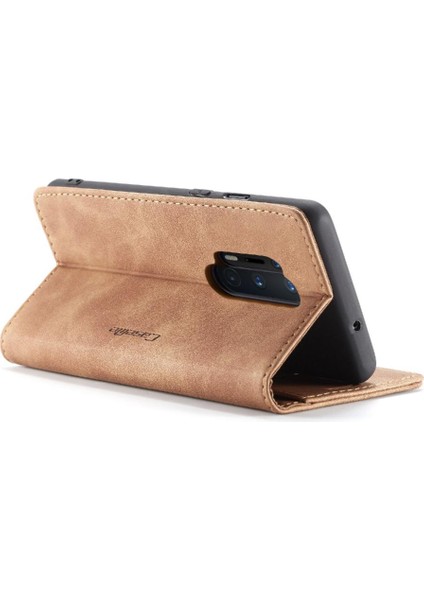 Oneplus 8 Için Flip Case Pro Flip Folio Kitap Kılıf Kart Yuvası Kickstand Pu (Yurt Dışından)