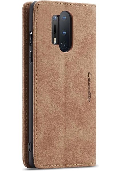 Oneplus 8 Için Flip Case Pro Flip Folio Kitap Kılıf Kart Yuvası Kickstand Pu (Yurt Dışından)