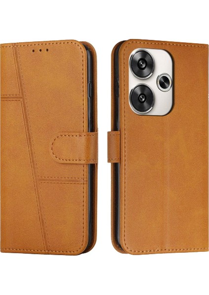 Xiaomi Poco F6 Pu Deri Tam Koruma Yan Toka Kartı (Yurt Dışından)