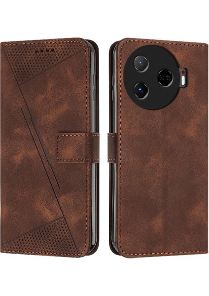 Tecno Camon 30 Pro 5g Tam Koruma Pu Deri Darbeye Dayanıklı Kapak Için Kılıf (Yurt Dışından)