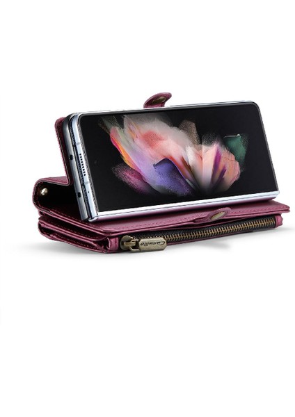 Samsung Galaxy Z Için Crossbody Durumda Kat 3 5g Kılıf Cüzdan Fermuar Faturaları Için (Yurt Dışından) indirimleri