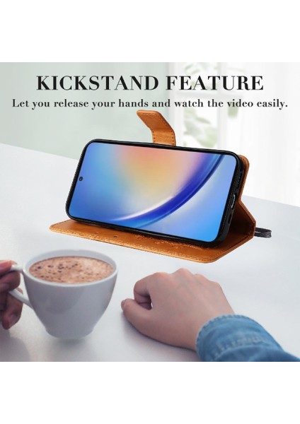 Samsung Galaxy A35 5g Pu Deri Kılıf Kart Yuvası Standı ile Darbeye (Yurt Dışından) indirimleri