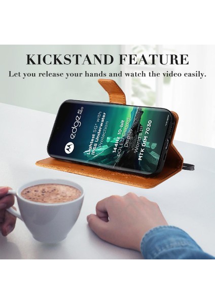 Motorola Moto Kenar 40 Neo 5g Flip Kickstand Manyetik Kapak ile Kılıf (Yurt Dışından) fırsatları
