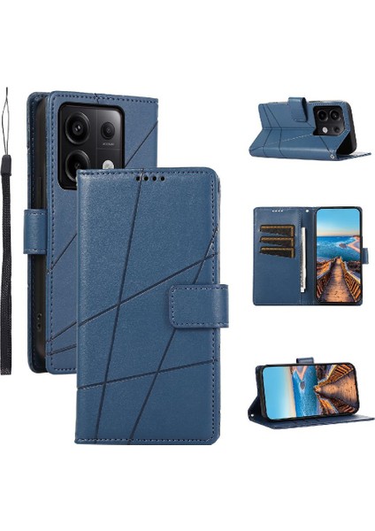 Xiaomi Redmi Not 13 Pro Için Flip Case Üç Kart Yuvaları Kickstand Şok (Yurt Dışından)