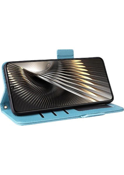 Xiaomi Poco F6 Manyetik Kart Yuvaları Tutucu Yan Toka Pu Deri (Yurt Dışından)