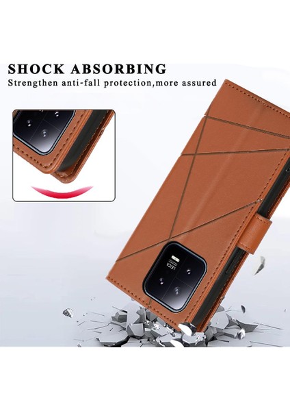 Xiaomi 13 Için Flip Case Kickstand Üç Kart Yuvaları Şok Emici (Yurt Dışından) indirimleri