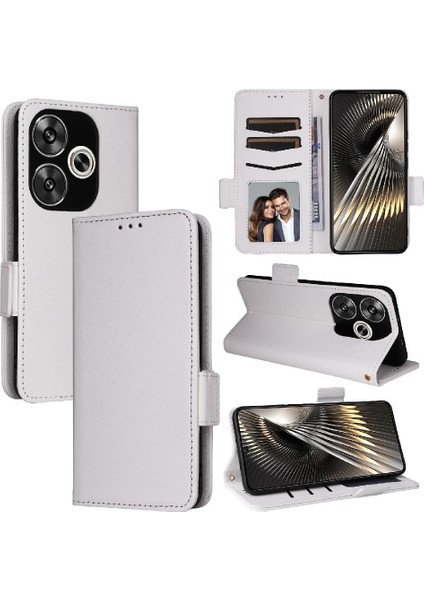 Xiaomi Poco F6 Manyetik Kart Yuvaları Tutucu Yan Toka Pu Deri (Yurt Dışından)
