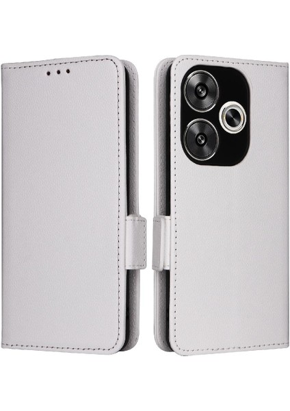 Xiaomi Poco F6 Manyetik Kart Yuvaları Tutucu Yan Toka Pu Deri (Yurt Dışından)