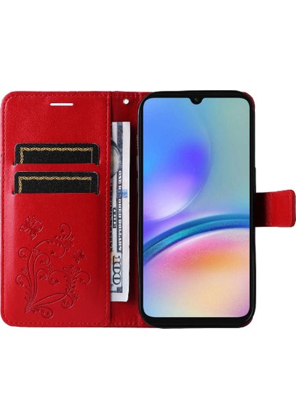 Samsung Galaxy A05S Için Kılıf Kart Yuvası Standı ile Pu Deri Kapak Çevirin (Yurt Dışından) modelleri