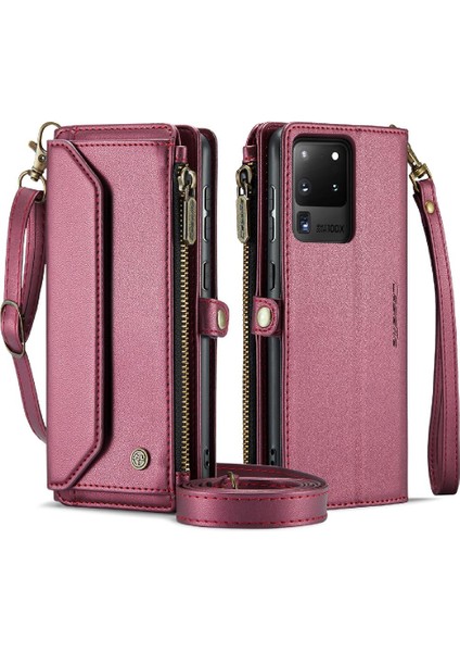 Samsung Galaxy S20 Ultra Rfid Engelleme Kart Tutucu Kılıf Için Crossbody Durumda (Yurt Dışından)
