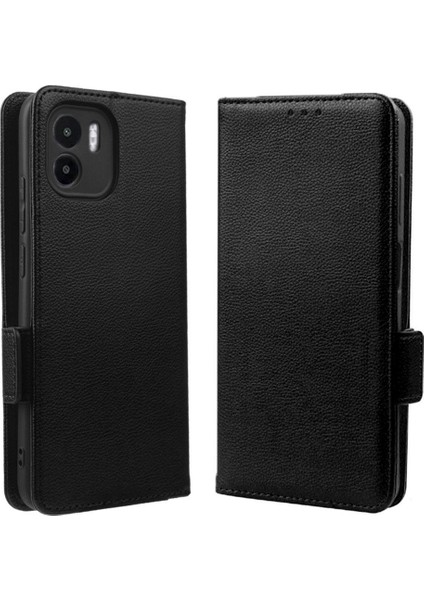 Xiaomi Redmi A1 Kart Yuvaları Tutucu Pu Deri Cüzdan Manyetik Yan (Yurt Dışından)