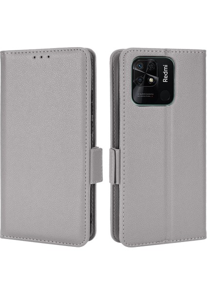 Xiaomi Redmi 10C Için Kılıf Yan Toka Cüzdan Manyetik Pu Deri Kart (Yurt Dışından)