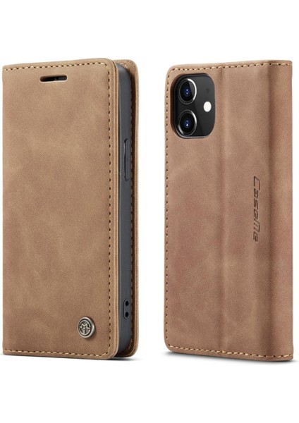 Iphone 13 Mini Kılıf Için Flip Case Kart Yuvası Kickstand Vintage Pu Deri (Yurt Dışından)