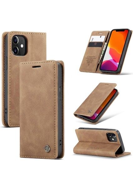 Iphone 13 Mini Kılıf Için Flip Case Kart Yuvası Kickstand Vintage Pu Deri (Yurt Dışından) indirimleri