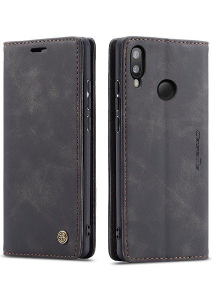 Samsung Galaxy M20 Flip Folio Kitap Manyetik Kapatma Vintage Için Flip Case (Yurt Dışından)