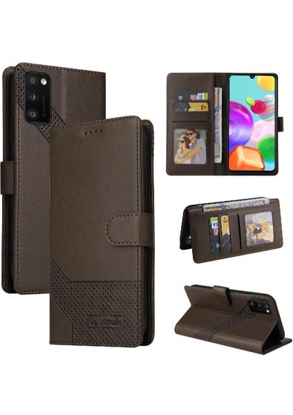 Mays Shop Samsung Galaxy A41 Üç Kart Yuvaları Premium Deri 4 Için Flip Case (Yurt Dışından)