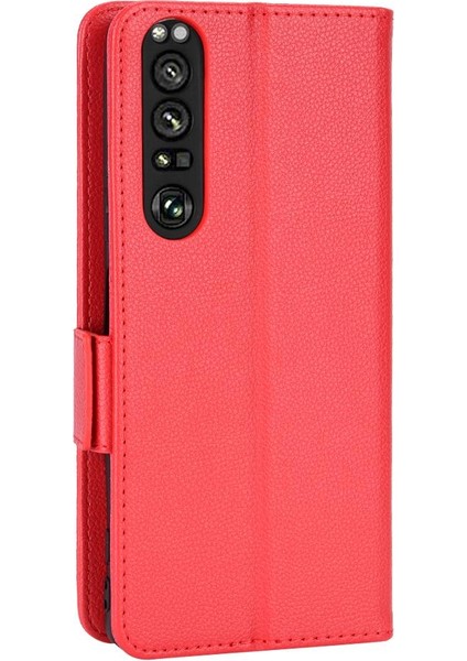 Sony Xperia 1 Iii Kart Yuvaları Için Kılıf Tutucu Cüzdan Pu Deri Manyetik (Yurt Dışından)