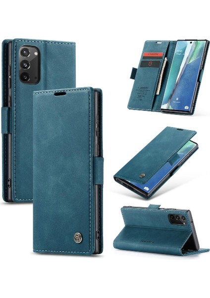 Samsung Galaxy NOTE20 Flip Folio Kitap Kılıf Için Flip Case Kart Yuvası Kapatma (Yurt Dışından)